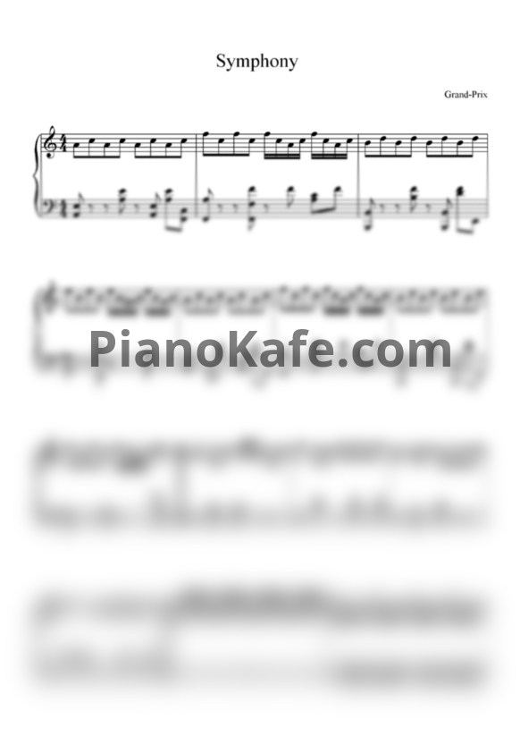 Ноты Grand-Prix - Symphony - PianoKafe.com