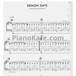 Ноты Gorillaz - Demon days - предпросмотр