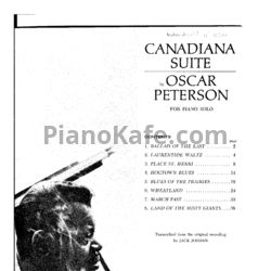 Ноты Oscar Peterson - Canadiana suite - предпросмотр