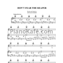 Ноты Blue Oyster Cult - Don't fear the peaper