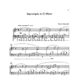 Ноты Dennis Alexander - Impromptu in G minor - предпросмотр