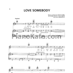 Ноты Maroon 5 - Love somebody (Версия 2) - предпросмотр
