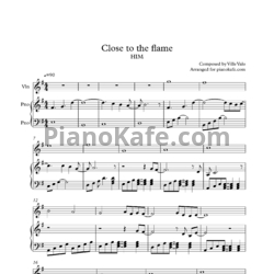 Ноты HIM - Close to the flame - предпросмотр