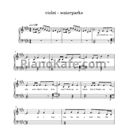 Ноты Waterparks - Violet!