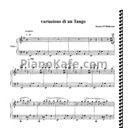 Ноты Dustin O'Halloran - Variazione di un tango - предпросмотр