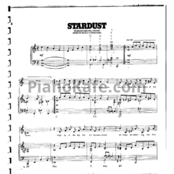 Ноты Hoagy Carmichael - Stardust - предпросмотр