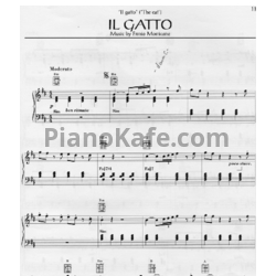 Ноты Ennio Morricone - Il Gatto - предпросмотр