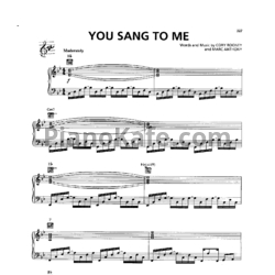 Ноты Marc Anthony - You sang to me