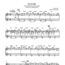 Ноты Secret Garden - Elegie (для пианино и скрипки) - предпросмотр