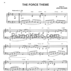 Ноты John Williams - The force theme - предпросмотр