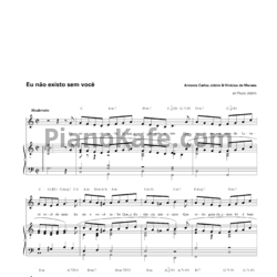 Ноты Antonio Carlos Jobim & Vinicius de Moraes - Eu não existo sem você - предпросмотр