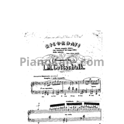 Ноты Луи Моро Готшалк - Ricordati (Op. 26) - предпросмотр