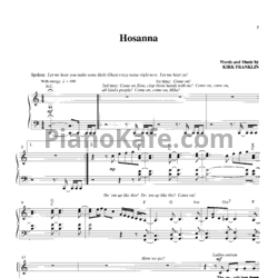 Ноты Kirk Franklin - Hosanna