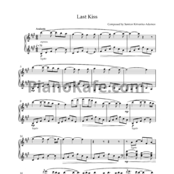 Ноты Семён Кривенко-Адамов - Последний поцелуй - предпросмотр