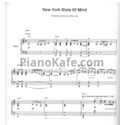Ноты Billy Joel - New York state of mind (Версия 2) - предпросмотр