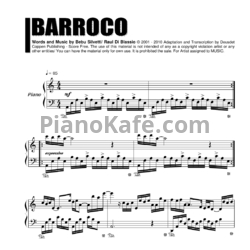 Ноты Raul Di Blasio - Barocco (Версия 2) - предпросмотр