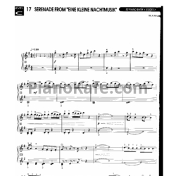 Ноты В. Моцарт - Маленькая ночная серенада - предпросмотр
