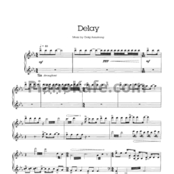 Ноты Craig Armstrong - Delay - предпросмотр