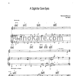 Ноты Tom Waits - A sight for sore eyes - предпросмотр