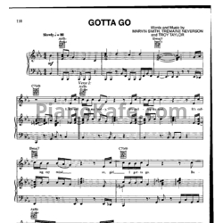 Ноты Trey Songz - Gotta go - предпросмотр