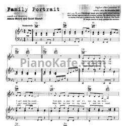 Ноты Pink - Family Portrait - предпросмотр