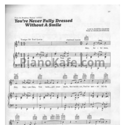 Ноты Sia - You're never fully dressed without a smile - предпросмотр