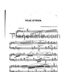 Ноты Герман Волленгаупт - Valse styrienne (Соч. 27, №2) - предпросмотр