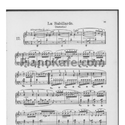 Ноты Фридрих Бургмюллер - Этюд La babillarde (Chatterbox) (Op. 100, №17) - предпросмотр