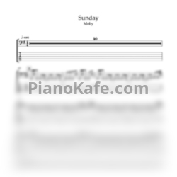 Ноты Moby - Sunday - предпросмотр