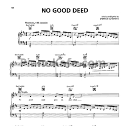 Ноты Stephen Schwartz - No good deed - предпросмотр