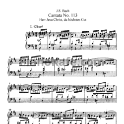 Ноты И. Бах - Кантата №113 "Herr jesu christ, du hochstes gut" (BWV 113) - предпросмотр