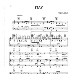 Ноты Destiny's Child - Stay - предпросмотр