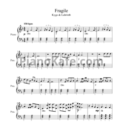 Ноты Kygo & Labrinth - Fragile - предпросмотр