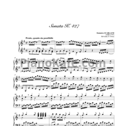 Ноты Д. Скарлатти - Соната K427 - предпросмотр