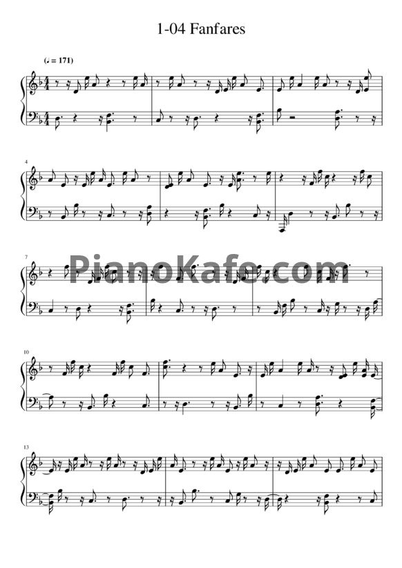 Ноты GoGo Penguin - Fanfares - PianoKafe.com