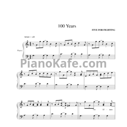 Ноты Five for Fighting - 100 Years