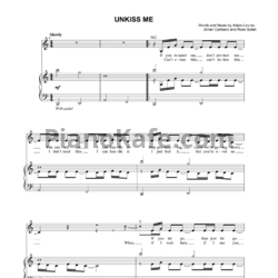 Ноты Maroon 5 - Unkiss me - предпросмотр