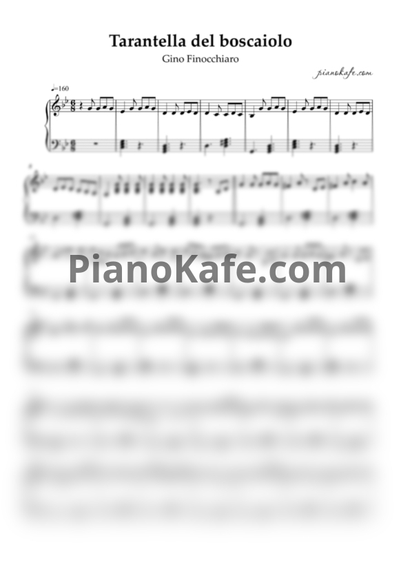 Ноты Gino Finocchiaro - Tarantella del boscaiolo - PianoKafe.com