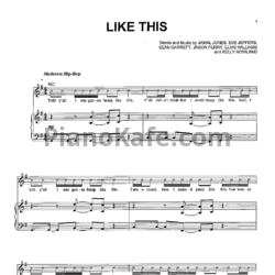 Ноты Kelly Rowland feat. Eve - Like this - предпросмотр
