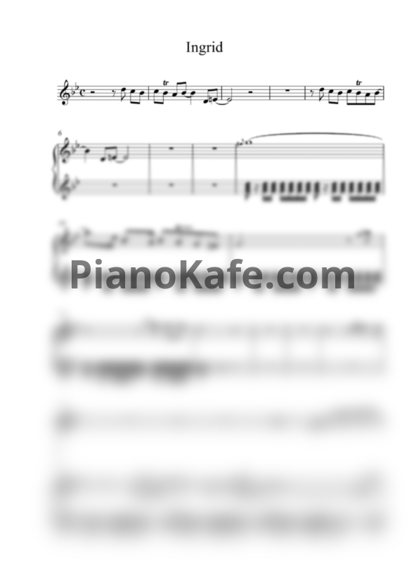 Ноты Баян Club - Ингрид - PianoKafe.com