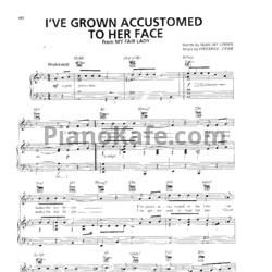 Ноты Frederick Loewe - I've grown accustomed to her face - предпросмотр