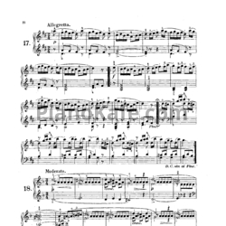 Ноты А. Лемуан - Этюд (Соч. 37, №17) - предпросмотр