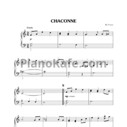 Ноты Yiruma - Chaconne - предпросмотр