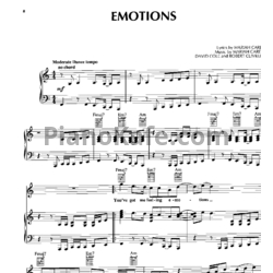 Ноты Mariah Carey - Emotions (Книга нот) - предпросмотр