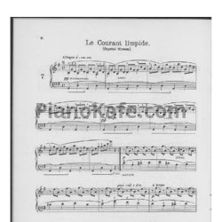 Ноты Фридрих Бургмюллер - Этюд Le Courant limpide (Op. 100, №7) - предпросмотр