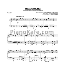 Ноты Ashley Tisdale - Headstrong - предпросмотр