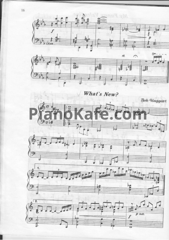 Ноты Bob Haggart - What's new? - PianoKafe.com