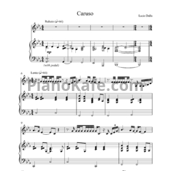 Ноты Сардор Милано - Памяти Карузо - предпросмотр
