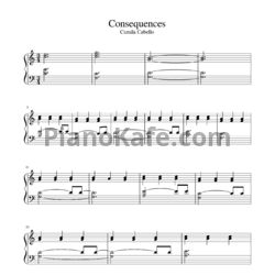 Ноты Camila Cabello - Consequences - предпросмотр