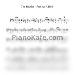 Ноты The Beatles - Free as a bird (гитара) - предпросмотр